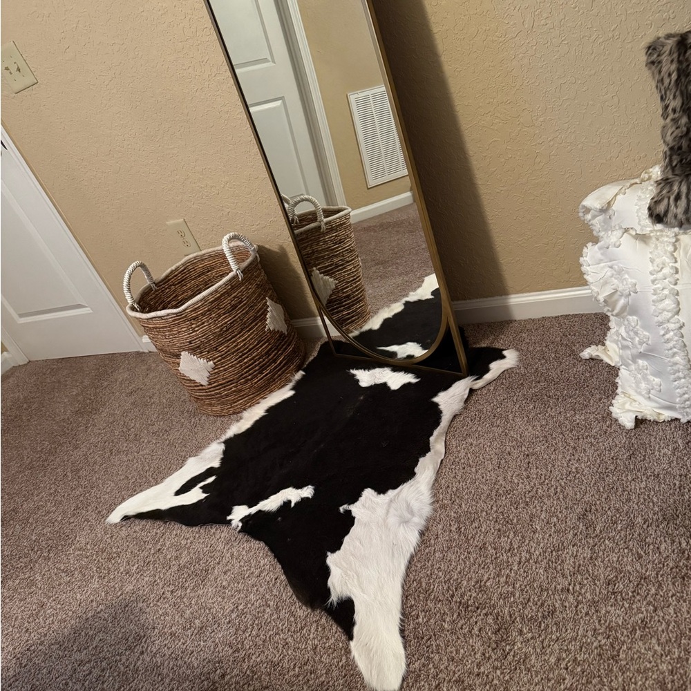 Black and White Cowhide Rug
